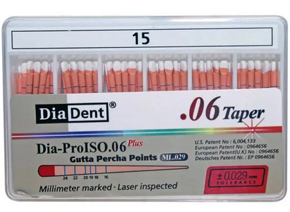 Gutta Percha Points 15 Taper 0.6 60pcs
