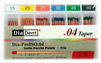 Gutta Percha Points 15-40 Taper 0.4 60pcs