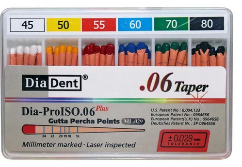 Gutta Percha Points 45-80 Taper 0.6 60pcs