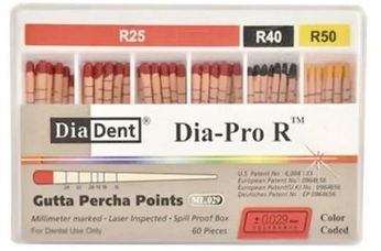 Dia ProR Gutta Percha Points R25-R50 60pcs